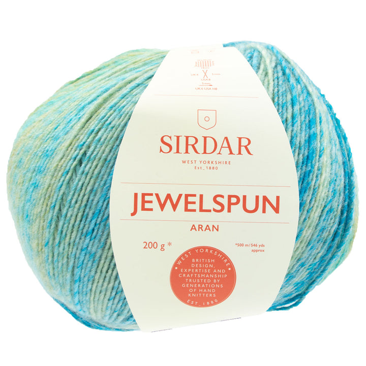 Sirdar Jewelspun Yarn - 851 Evening Aquamarine - Extra Image
