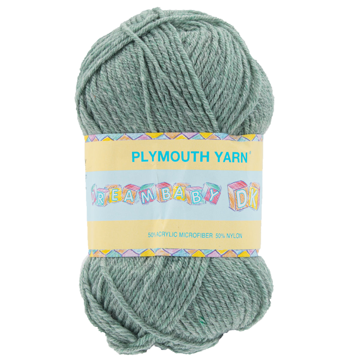 Plymouth Yarn Dreambaby DK Yarn - 173 Light Green Frost Heather - Zoom Image
