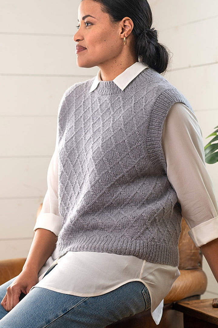 Berroco Talara Patterns - Morel Vest - PDF Download - Extra Image