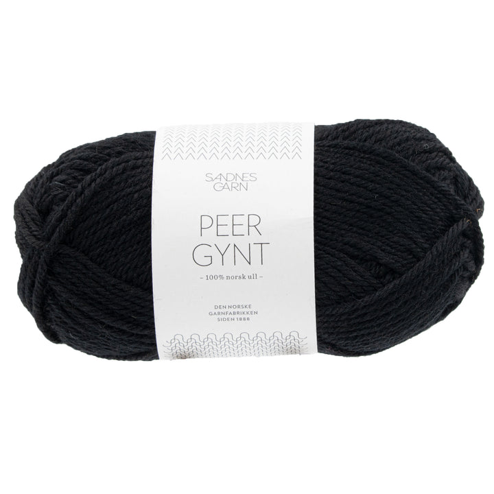 Sandnes Garn  Peer Gynt Yarn - 1099 Black - Zoom Image