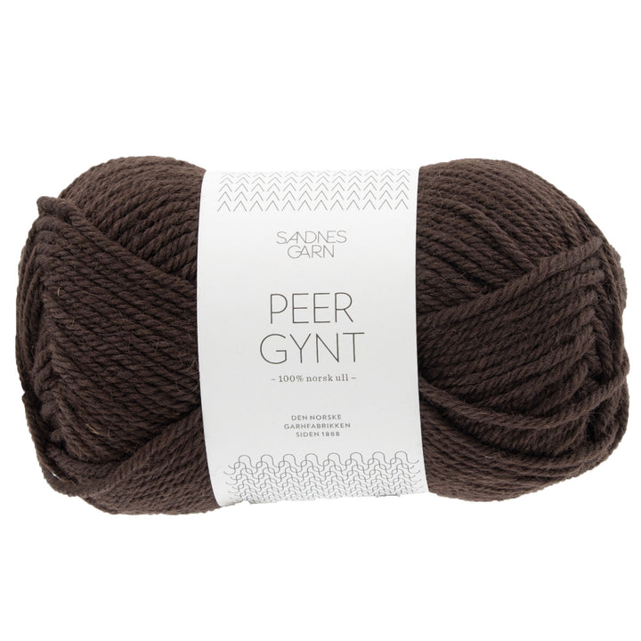 Sandnes Garn  Peer Gynt Yarn - 3082 Dk Brown - Zoom Image