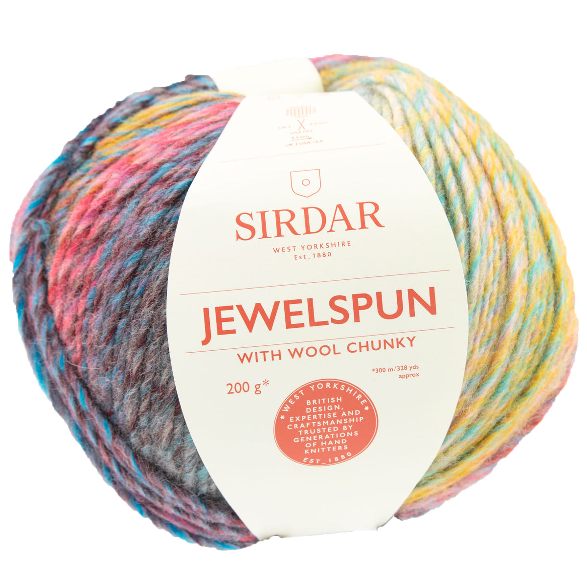 Sirdar Jewelspun with Wool Chunky Yarn - 204 Precious Reef - Zoom Image
