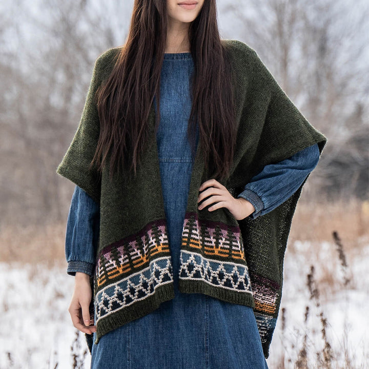 Blue Sky Fibers Kits - Woodland Ruana Kit - Extra Image