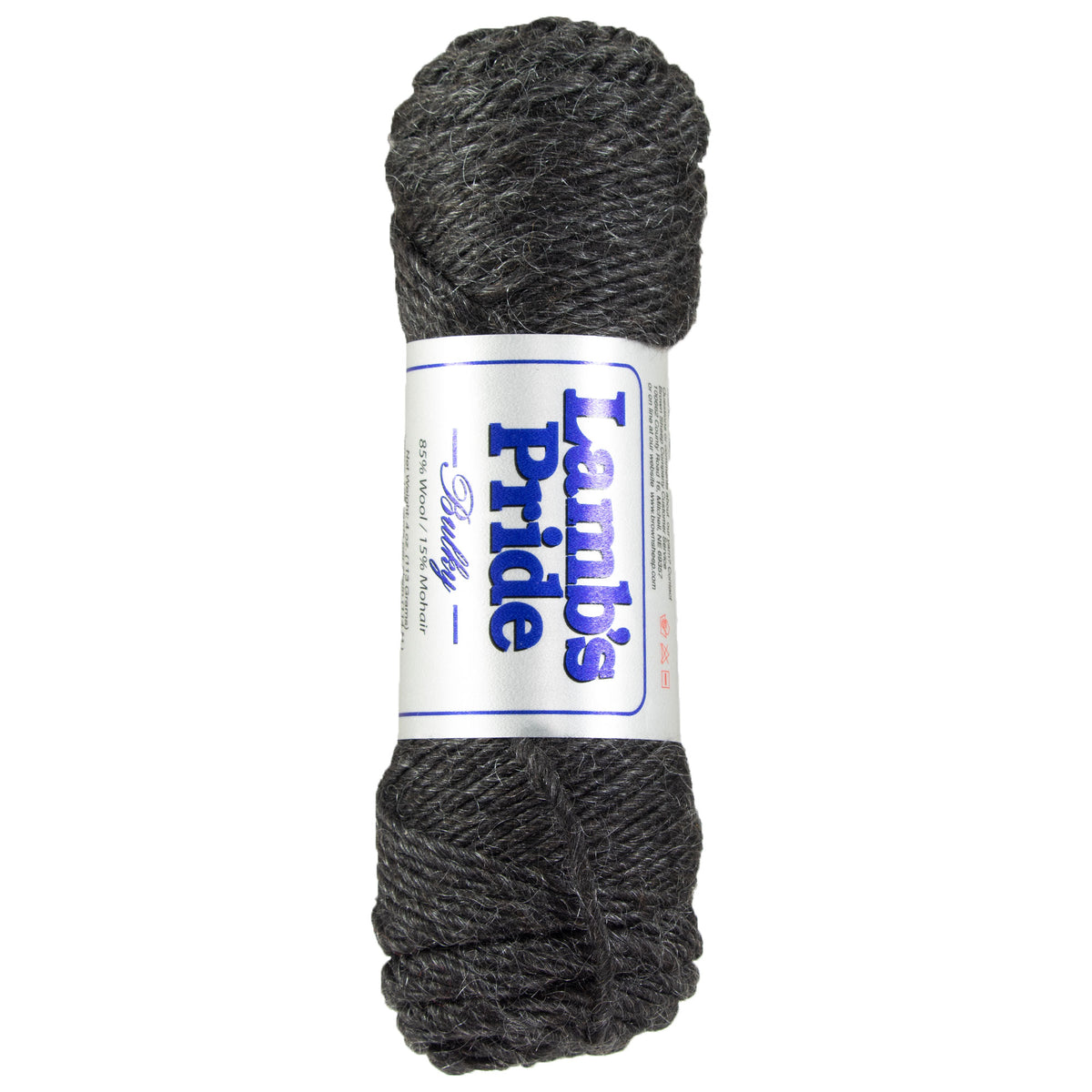 Brown Sheep Lamb's Pride Bulky Yarn - M006 - Deep Charcoal - Zoom Image
