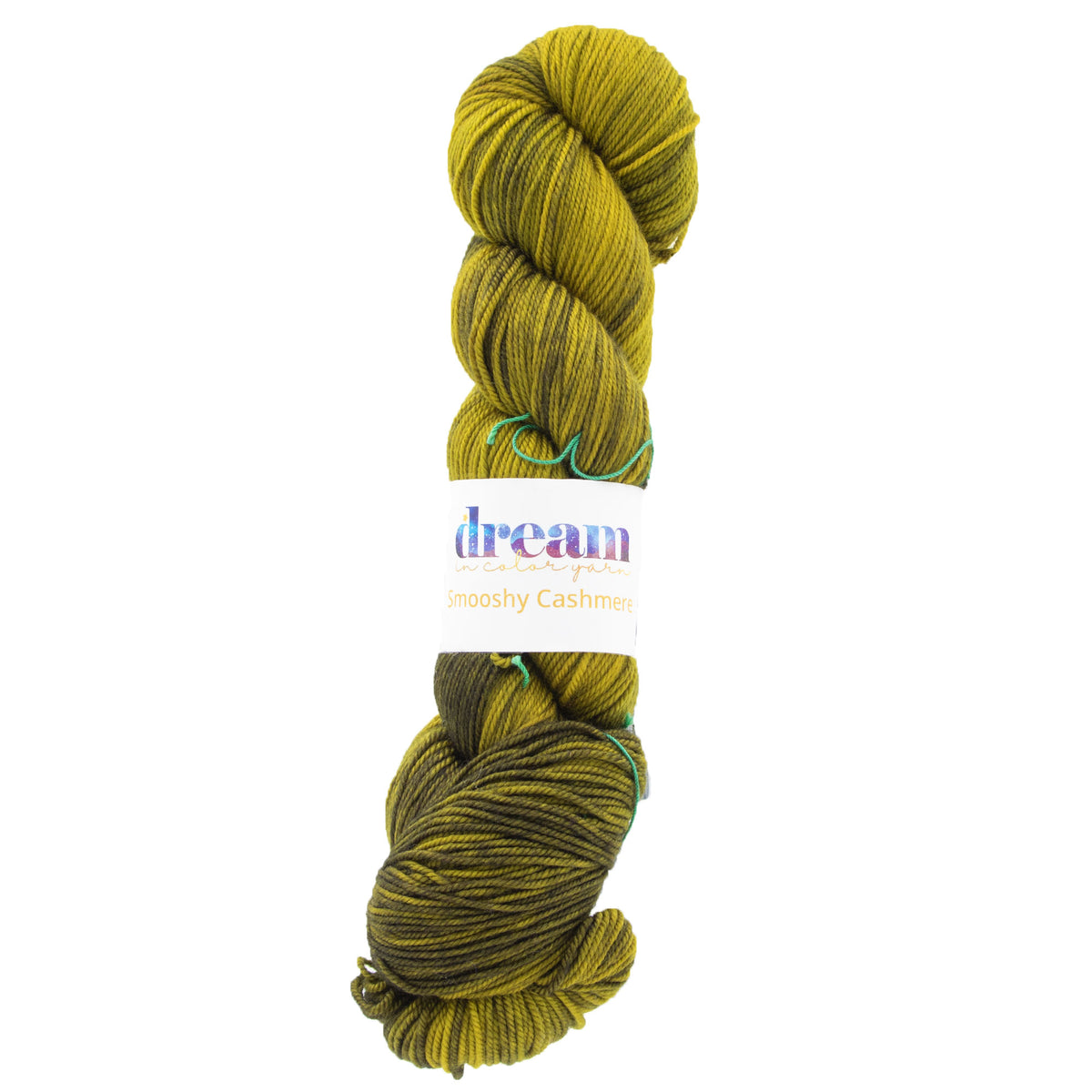 Dream in Color Smooshy Cashmere Yarn - Scorched Lime - Zoom Image
