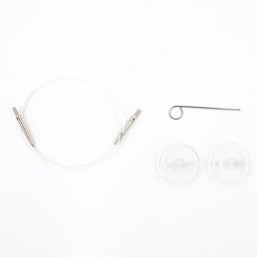LYKKE Crafts Interchangeable Needle Cords - Clear - 16"/40 cm [for 3.5" tips] - Zoom Image