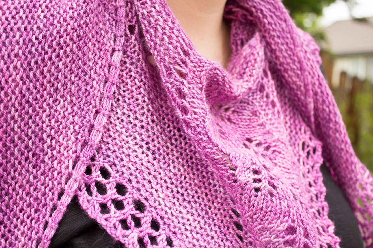 Jeanne's Boysenberry Sherbet Shawl - Main Image 6