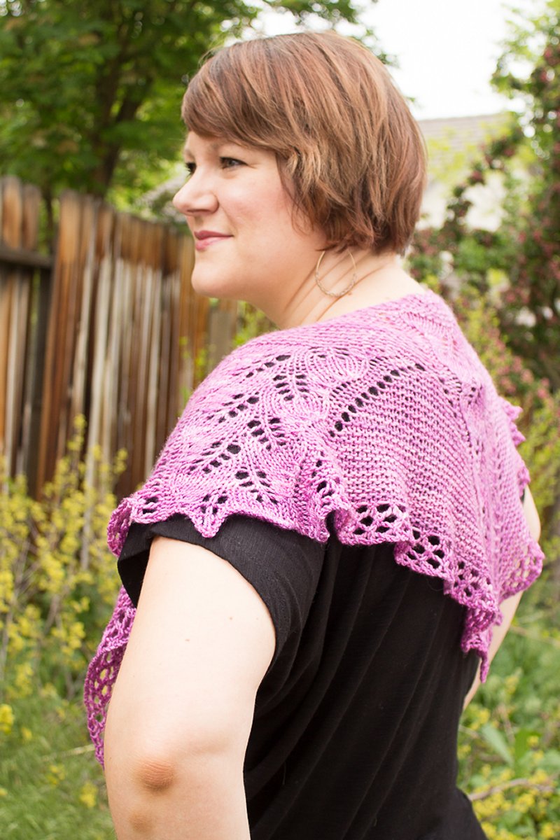 Jeanne's Boysenberry Sherbet Shawl - Main Image 8