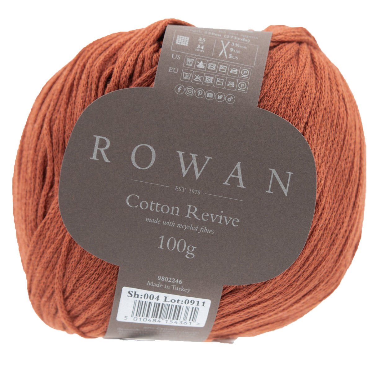 Rowan Cotton Revive Yarn - 004 Sienna - Zoom Image
