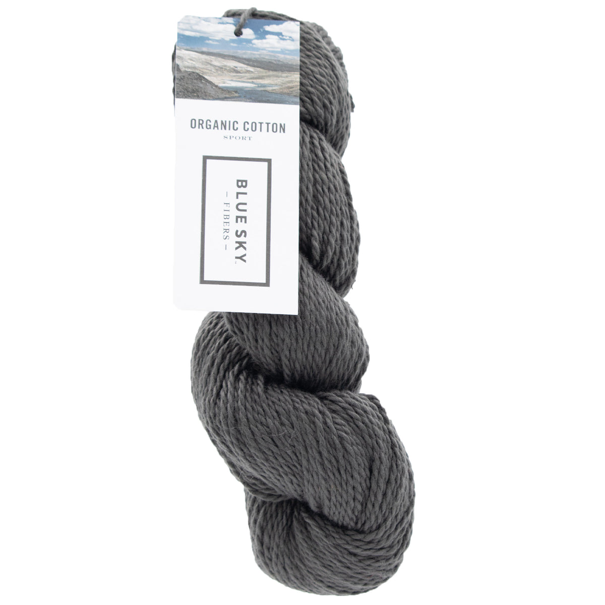 Blue Sky Fibers Organic Cotton Sport Yarn - 225 - Graphite - Zoom Image
