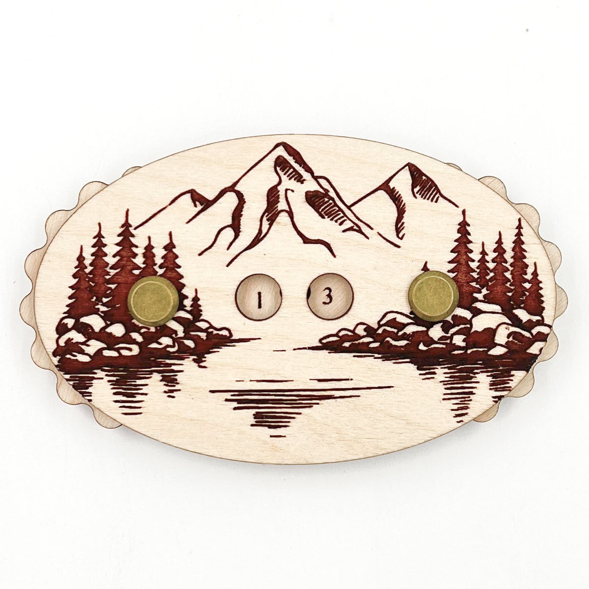 Sunrise Grove Row Counter - Stitch Mountain - Maple Wood - Extra Image