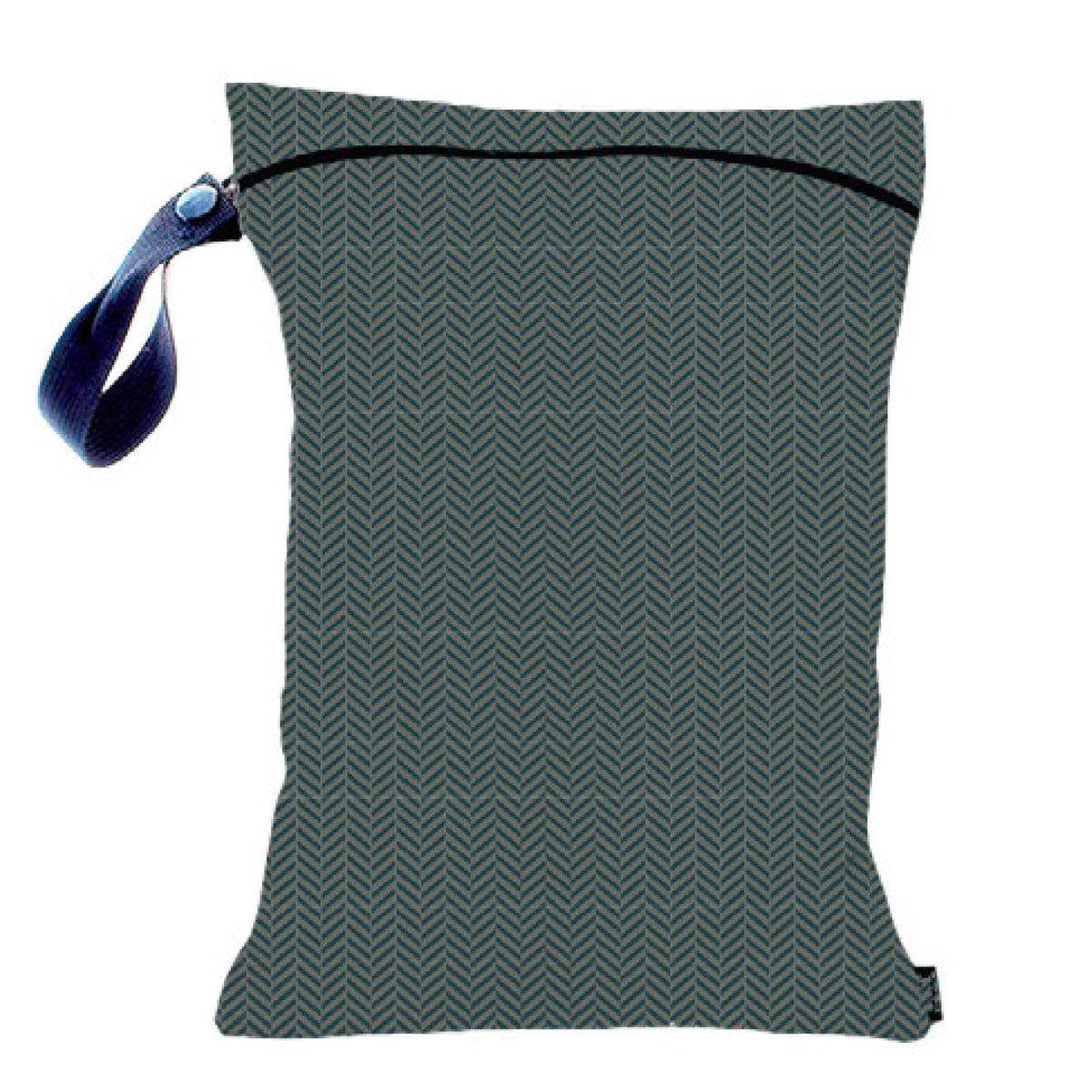 Gleener S'Wet Wet/Dry Bag - Dark Gray Herringbone - Zoom Image
