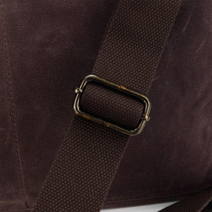 della Q Maker's Canvas Rucksack - Cocoa - Extra Image