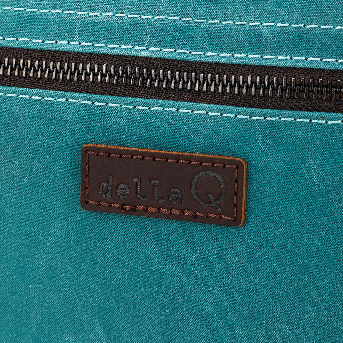 della Q Maker's Canvas Rucksack - Teal - Extra Image