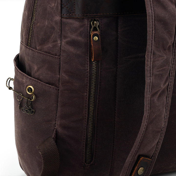 della Q Maker's Canvas Backpack - Cocoa - Extra Image