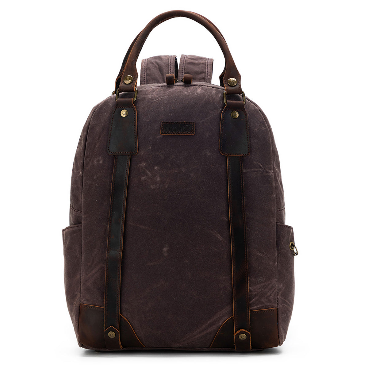 della Q Maker's Canvas Backpack - Cocoa - Zoom Image
