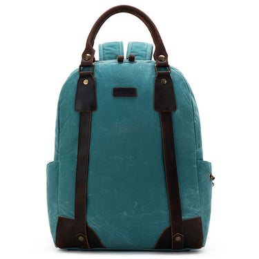 della Q Maker's Canvas Backpack - Teal - Zoom Image