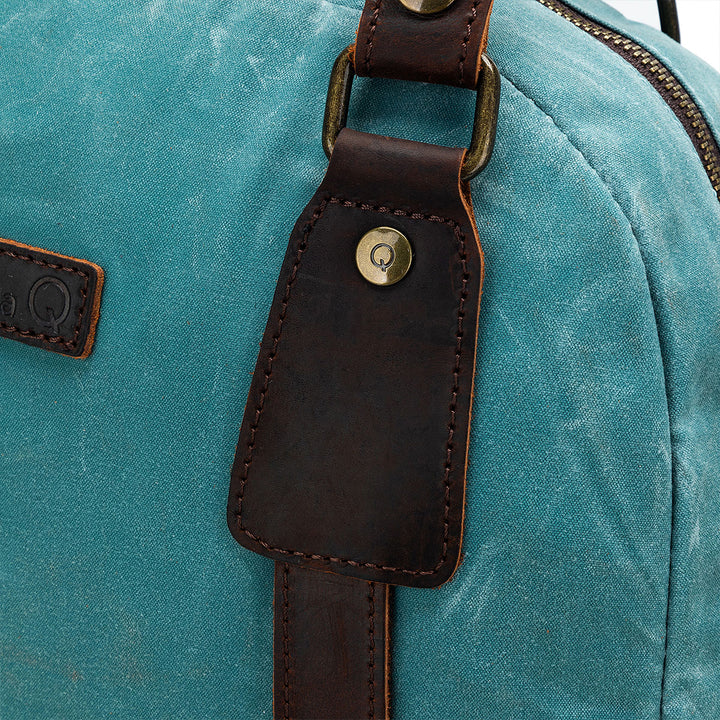 della Q Maker's Canvas Backpack - Teal - Extra Image