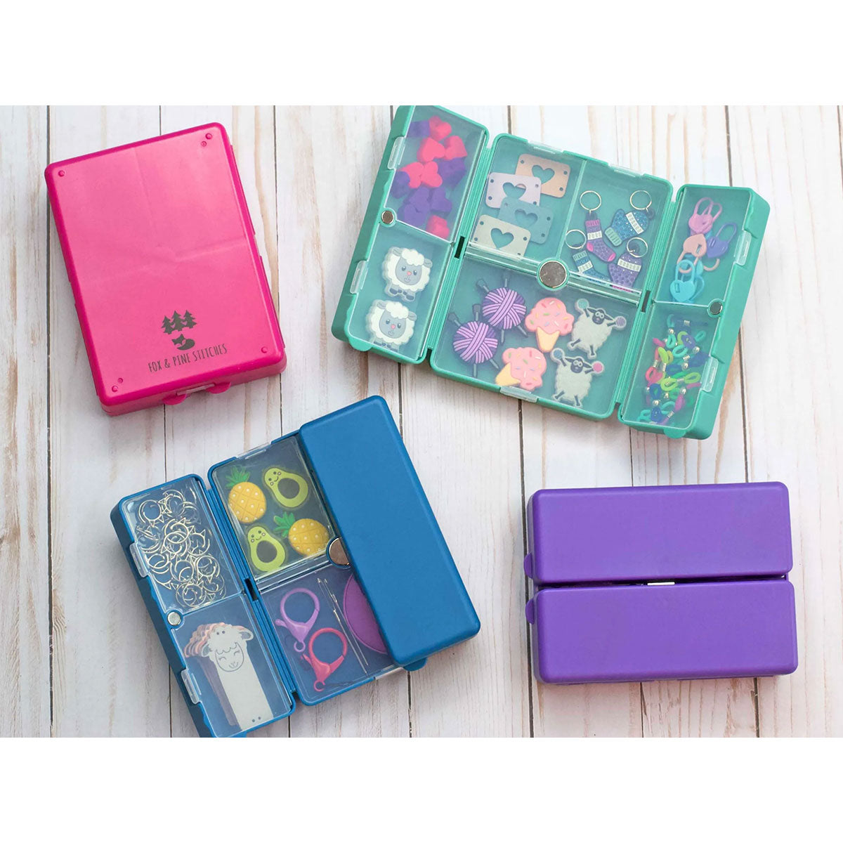Fox & Pine Stitches Notion Nooks - Teal - Extra Image