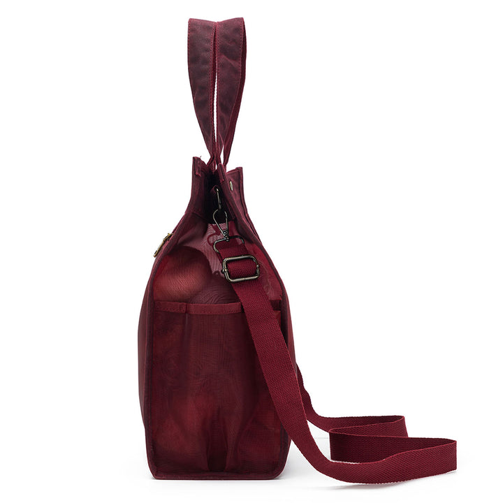 della Q Maker's Tall Mesh Tote - Red - Extra Image