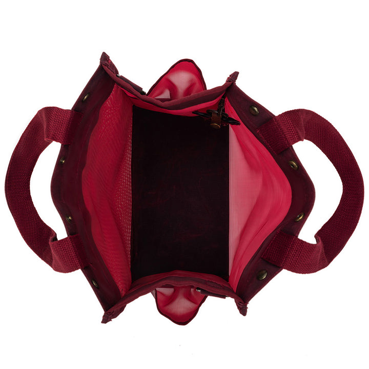della Q Maker's Tall Mesh Tote - Red - Extra Image