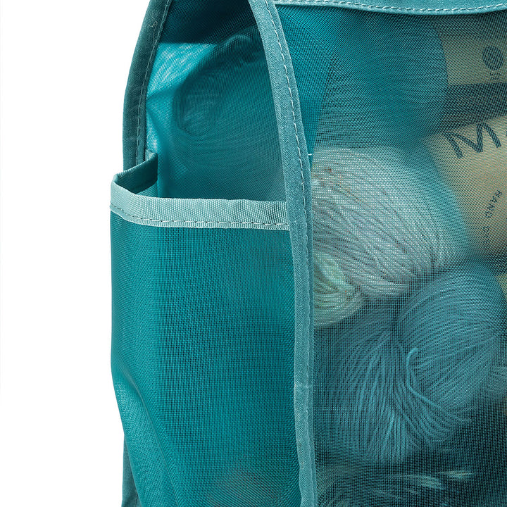 della Q Maker's Tall Mesh Tote - Teal - Extra Image