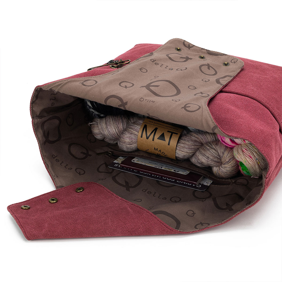 della Q Nora Bucket Bag - Maroon (Pre-Order) - Extra Image
