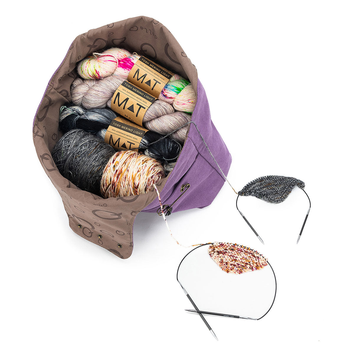 della Q Nora Bucket Bag - Plum (Pre-Order) - Extra Image