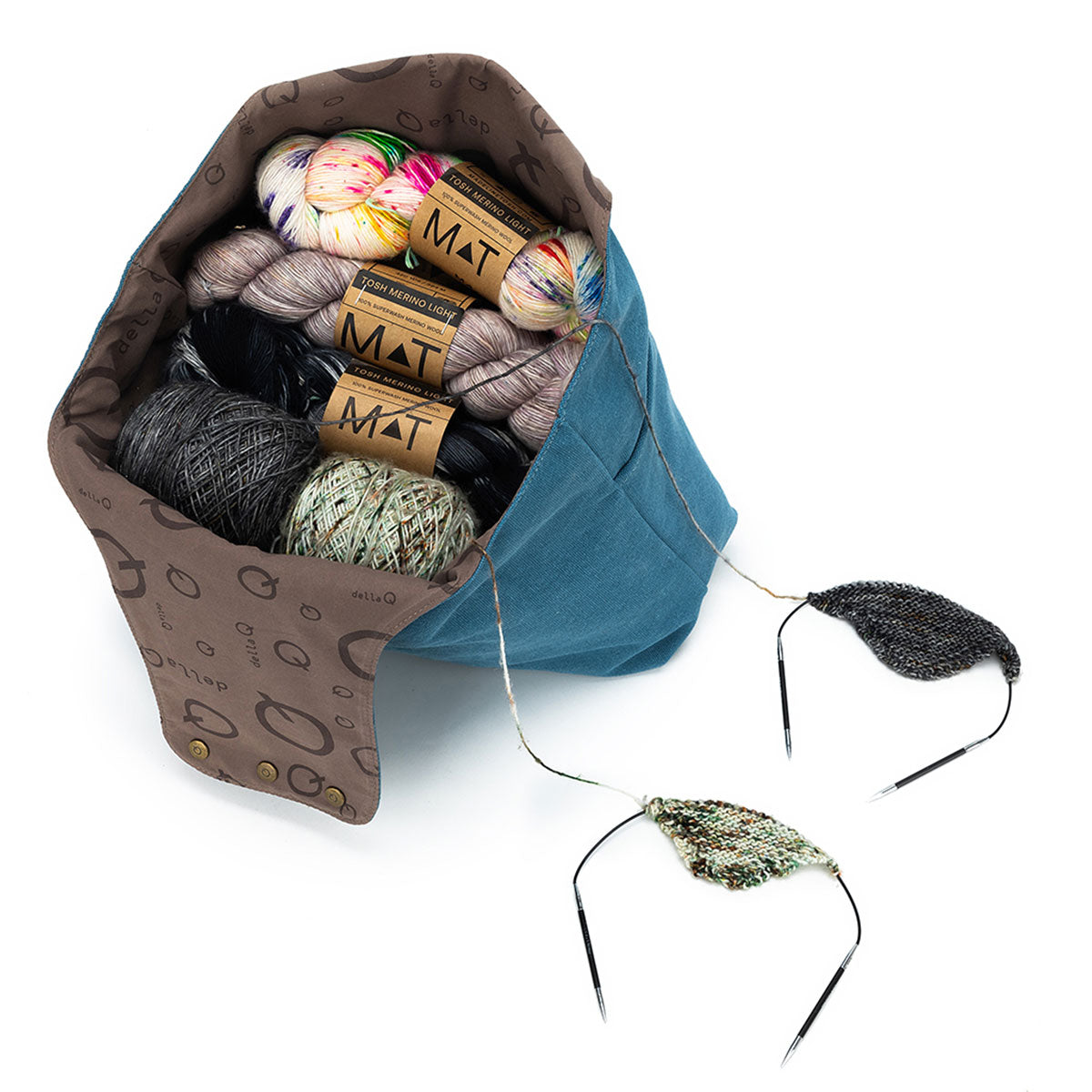 della Q Nora Bucket Bag - Teal (Pre-Order) - Extra Image