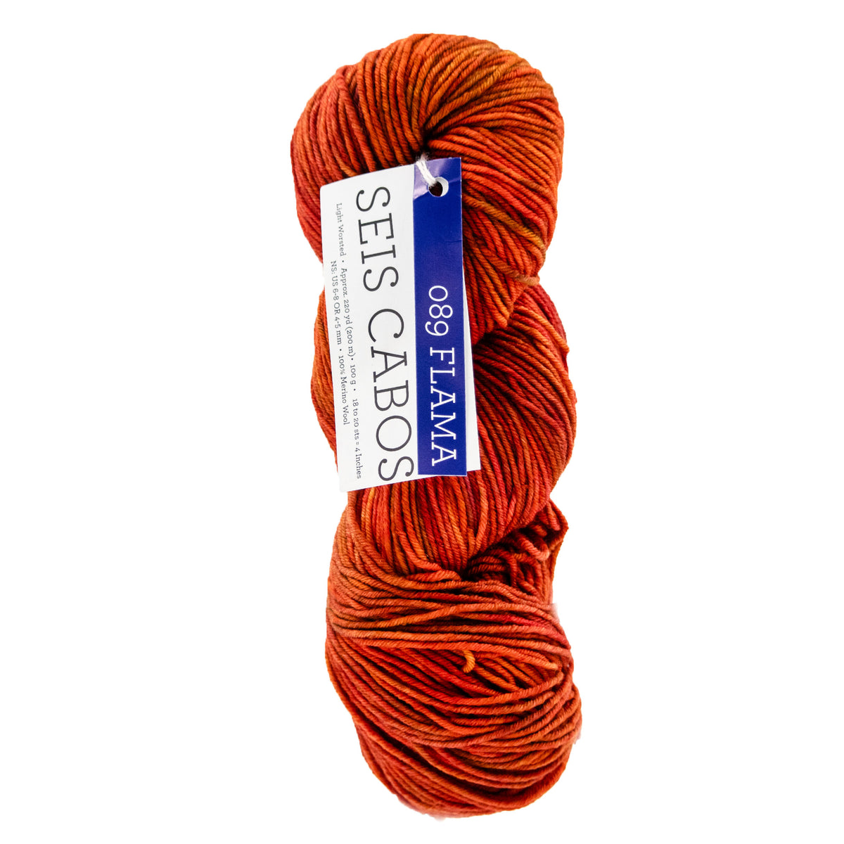 Malabrigo Seis Cabos Yarn - 089 Flama - Zoom Image