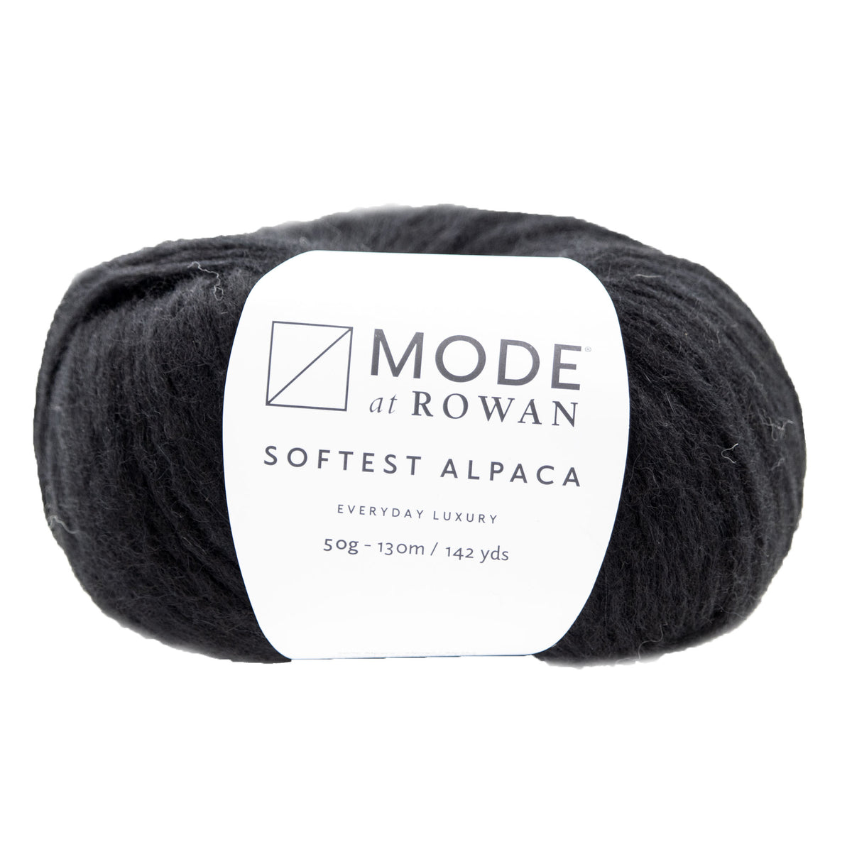 Rowan Mode Softest Alpaca Yarn - 010 Black - Zoom Image
