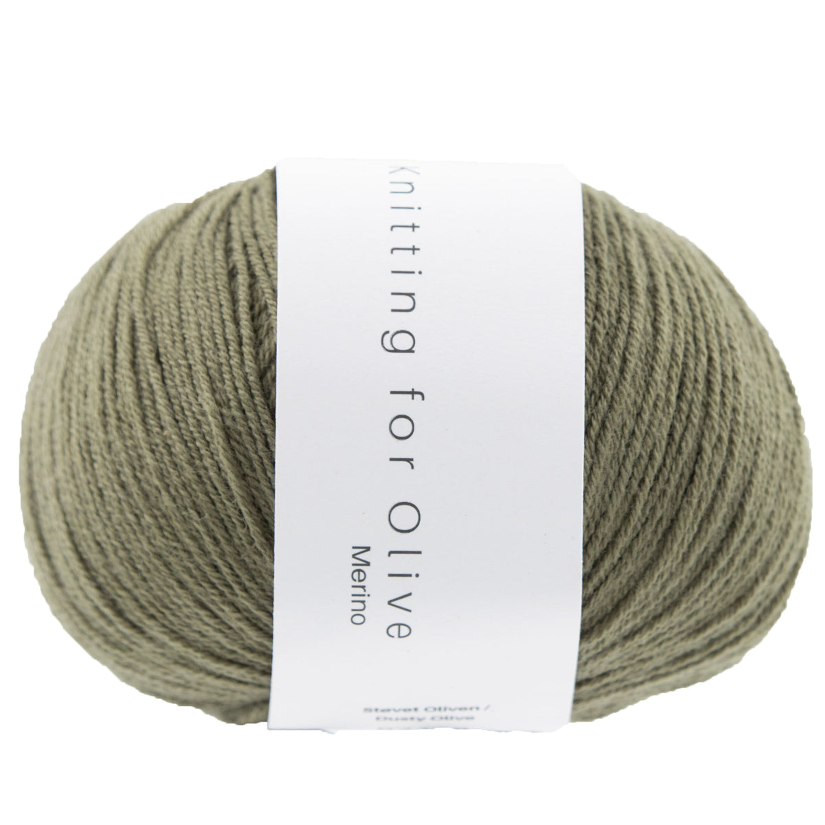 Knitting for Olive Merino Yarn - Dusty Olive - Zoom Image
