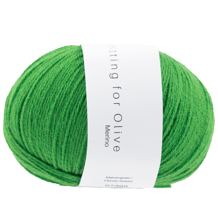 Knitting for Olive Merino Yarn - Clover Green - Zoom Image