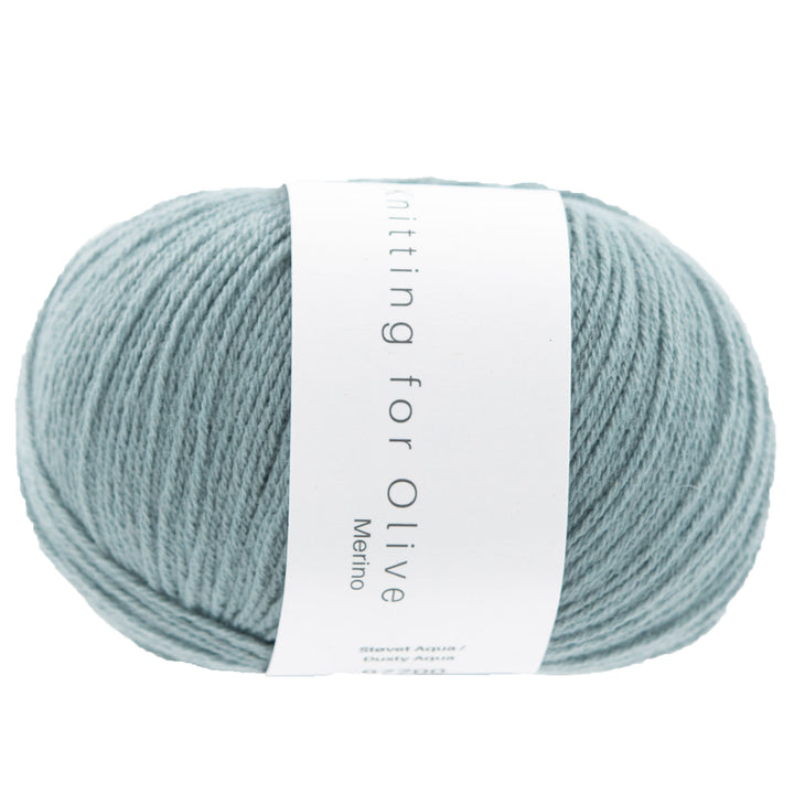 Knitting for Olive Merino Yarn - Dusty Aqua - Zoom Image