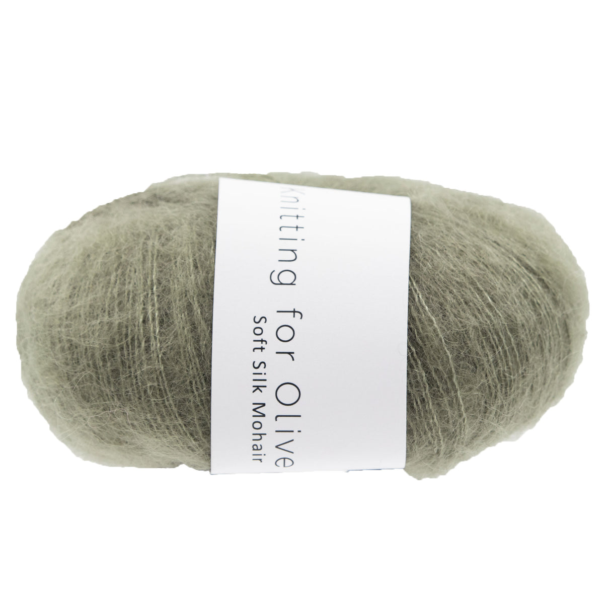 Knitting for Olive Soft Silk Mohair Yarn - Dusty Olive - Zoom Image
