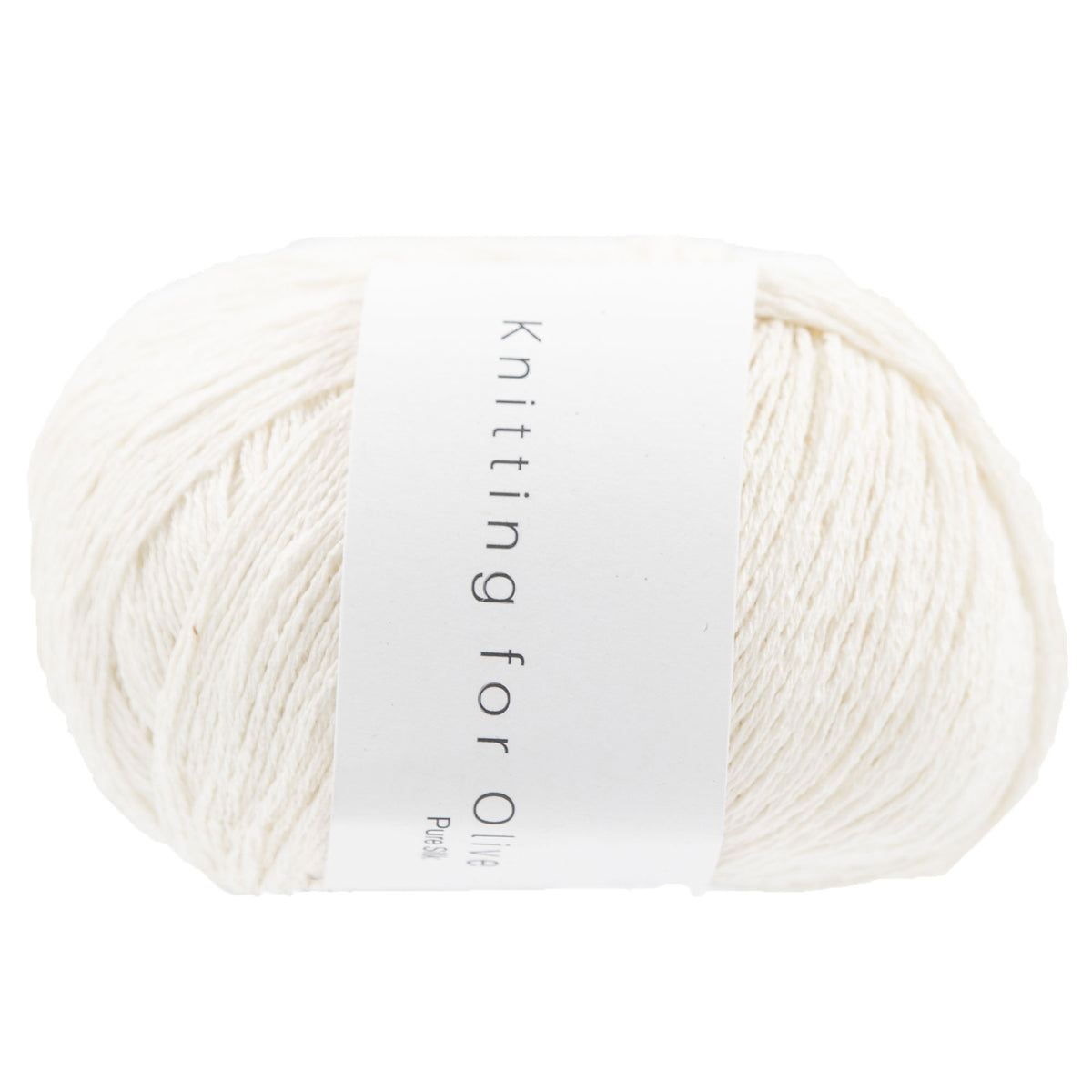 Knitting for Olive Pure Silk Yarn - Cream - Zoom Image
