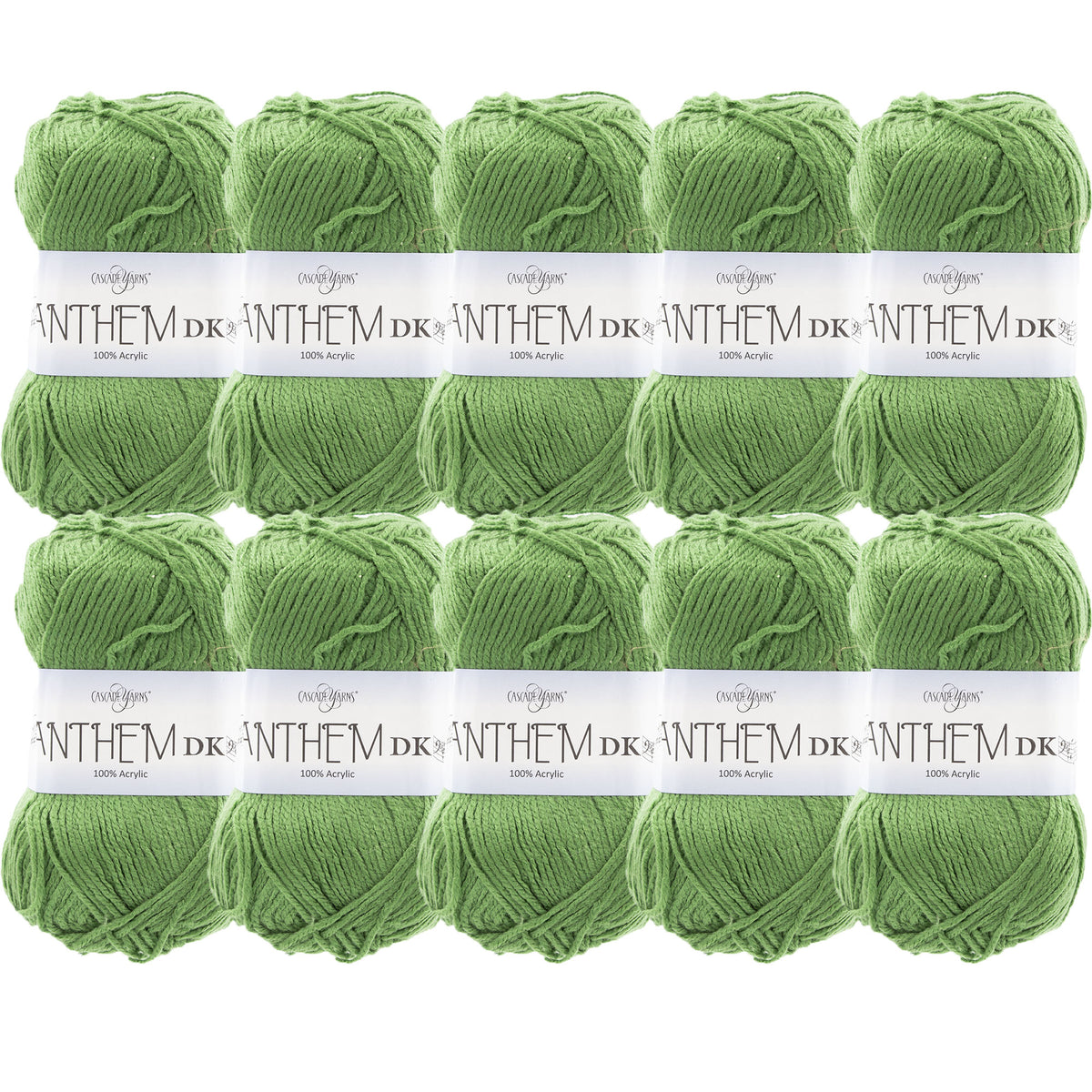 Cascade Yarns Anthem DK Yarn - 44 Cactus - 10-Pack - Zoom Image