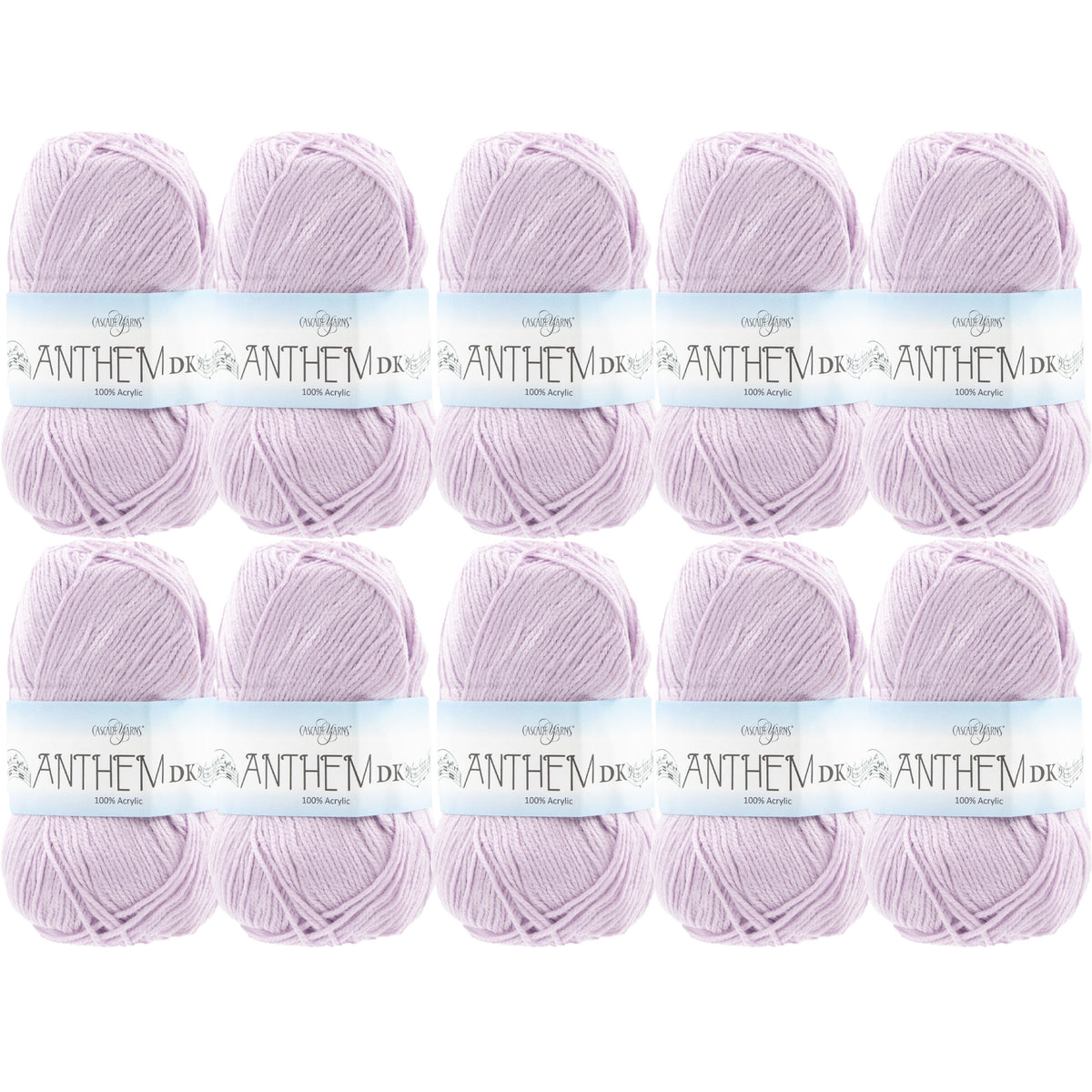 Cascade Yarns Anthem DK Yarn - 89 Lavender Fog - 10-Pack - Zoom Image