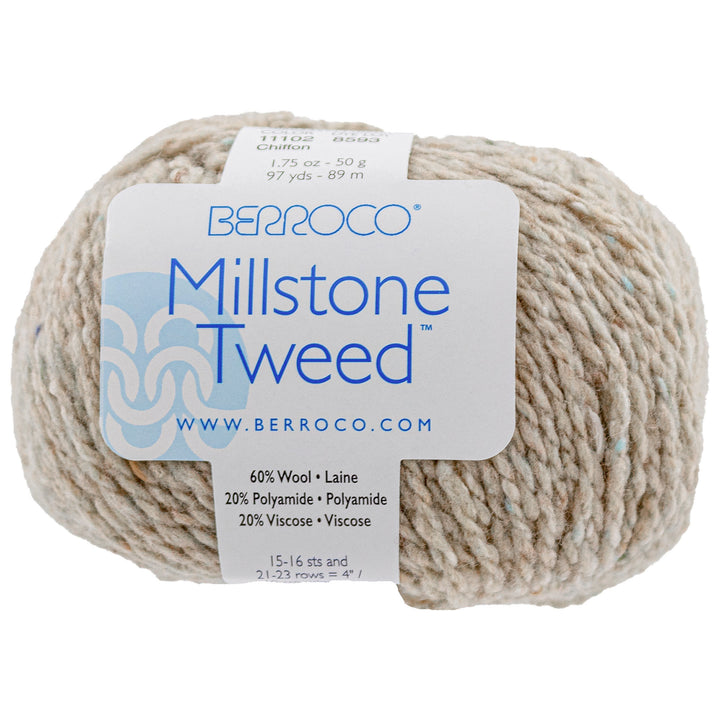 Berroco Millstone Tweed Yarn - 11102 Chiffon - Zoom Image