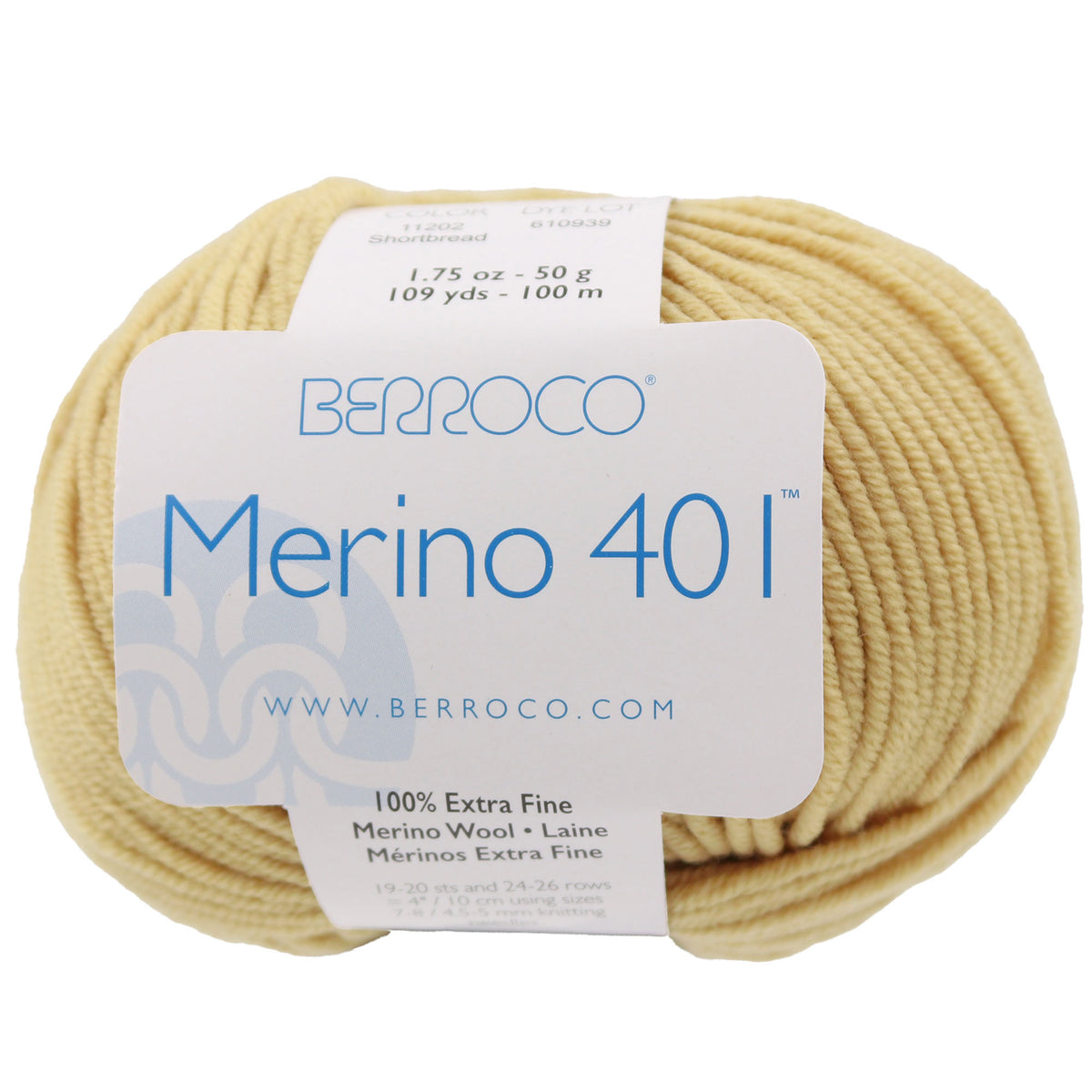 Berroco Merino 401 Yarn - 11202 Shortbread - Zoom Image
