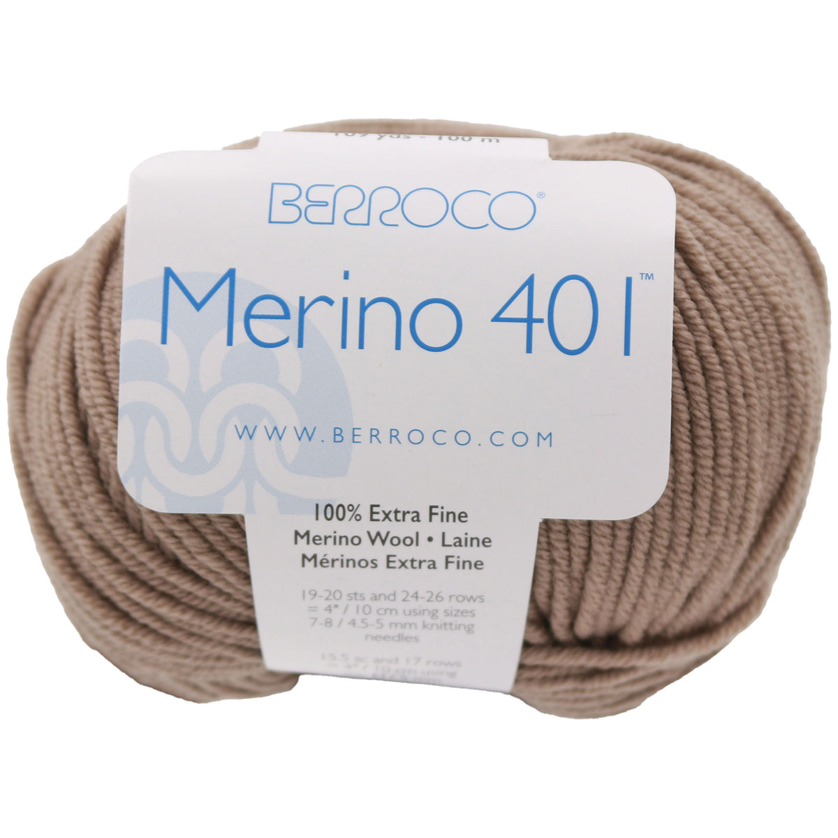 Berroco Merino 401 Yarn - 11205 Sandcastle - Zoom Image

