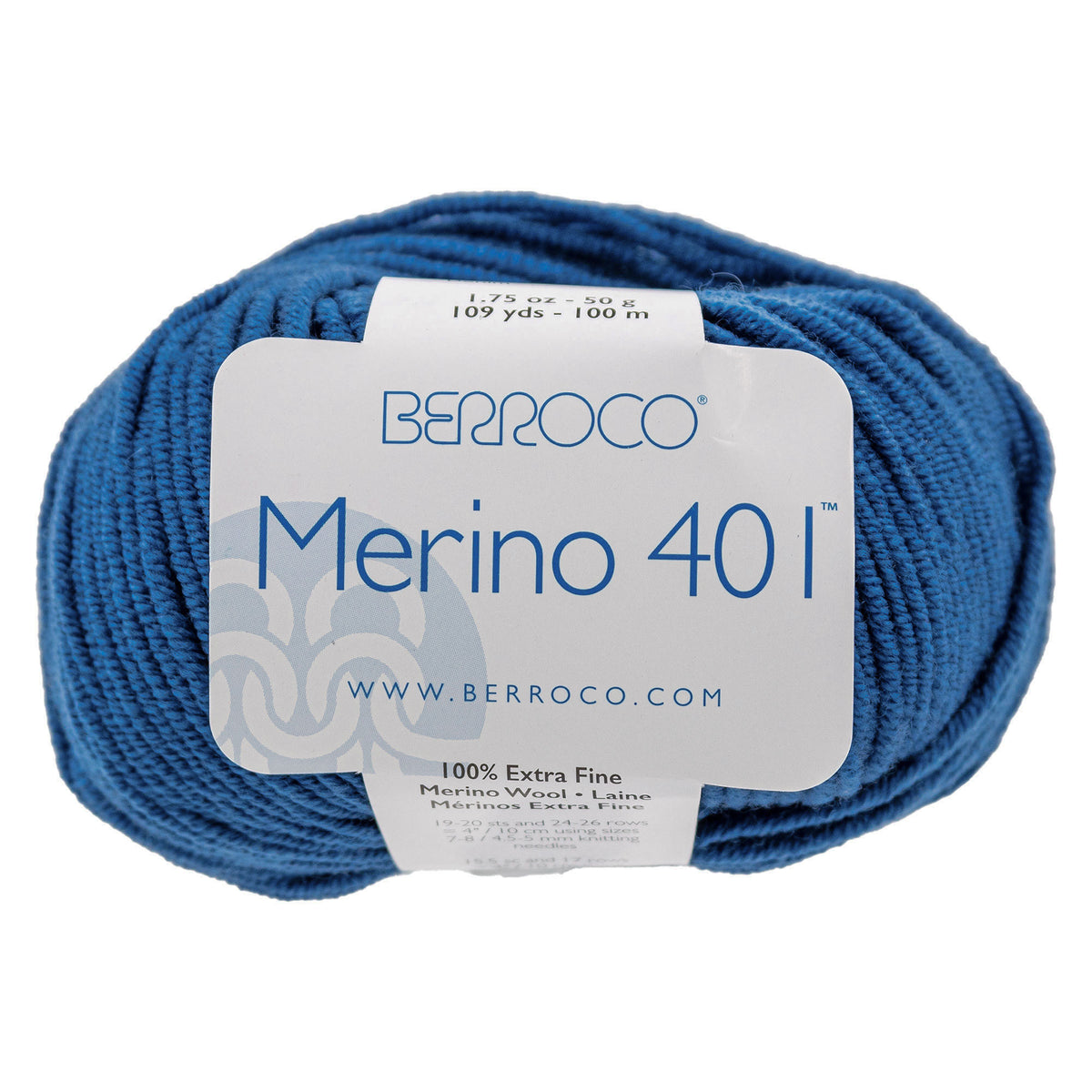 Berroco Merino 401 Yarn - 11210 Denim - Zoom Image
