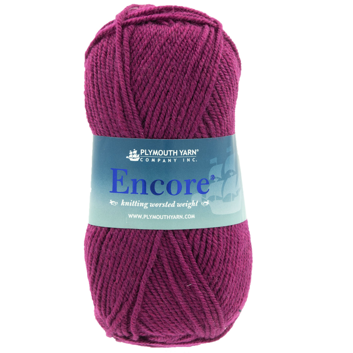Plymouth Yarn Encore Worsted Yarn - 9860 Wildberry - Zoom Image
