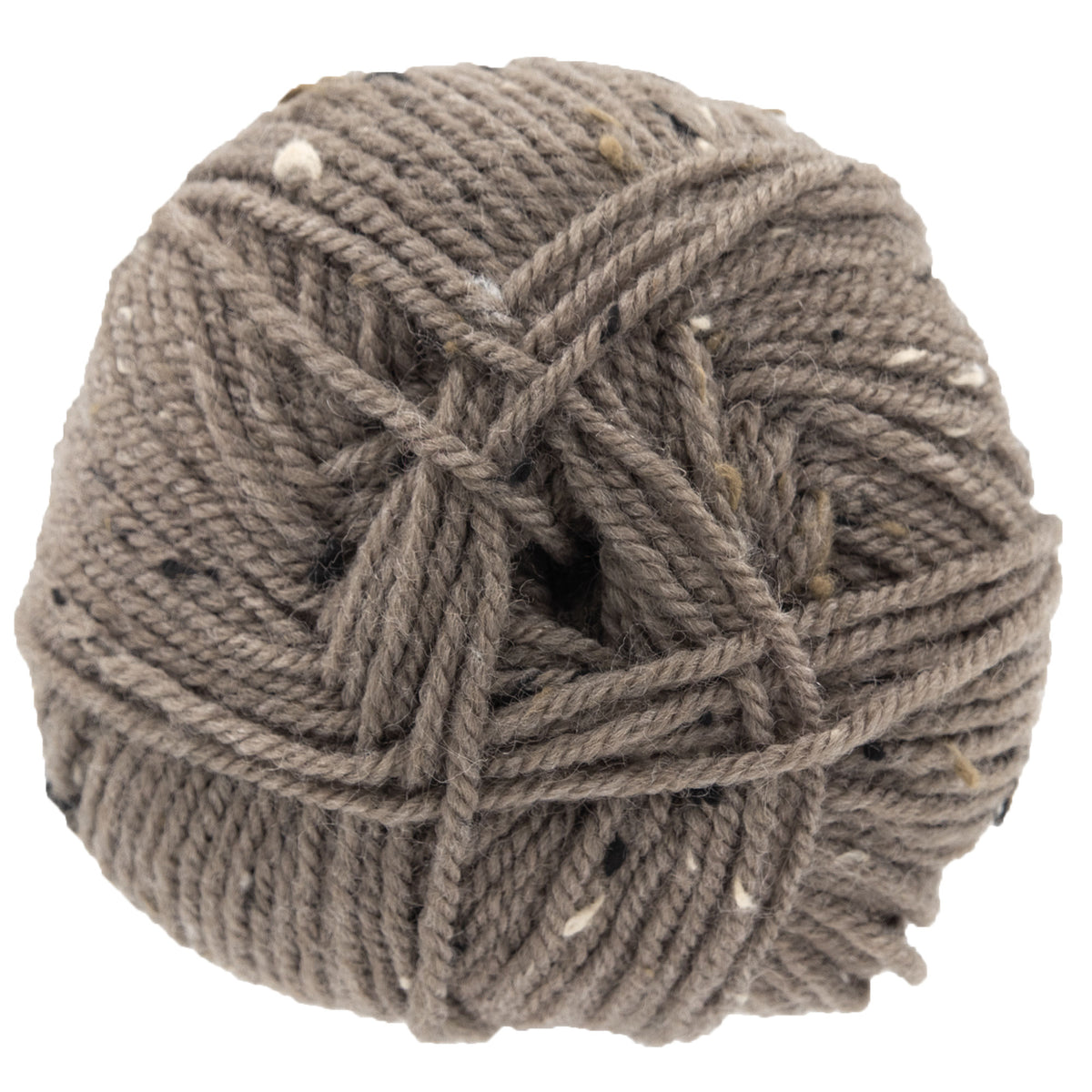 Plymouth Yarn Encore Tweed Yarn - 1204 Brownstone - Zoom Image
