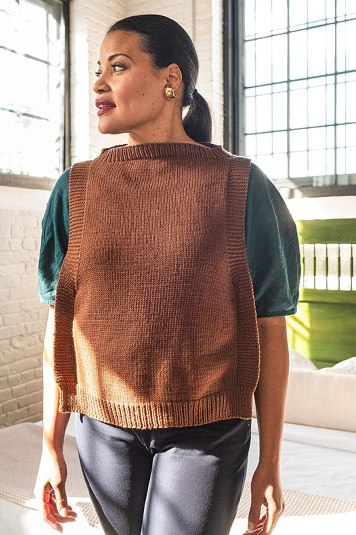 Berroco Merino 401 Patterns - Cavetto Vest - PDF Download - Extra Image
