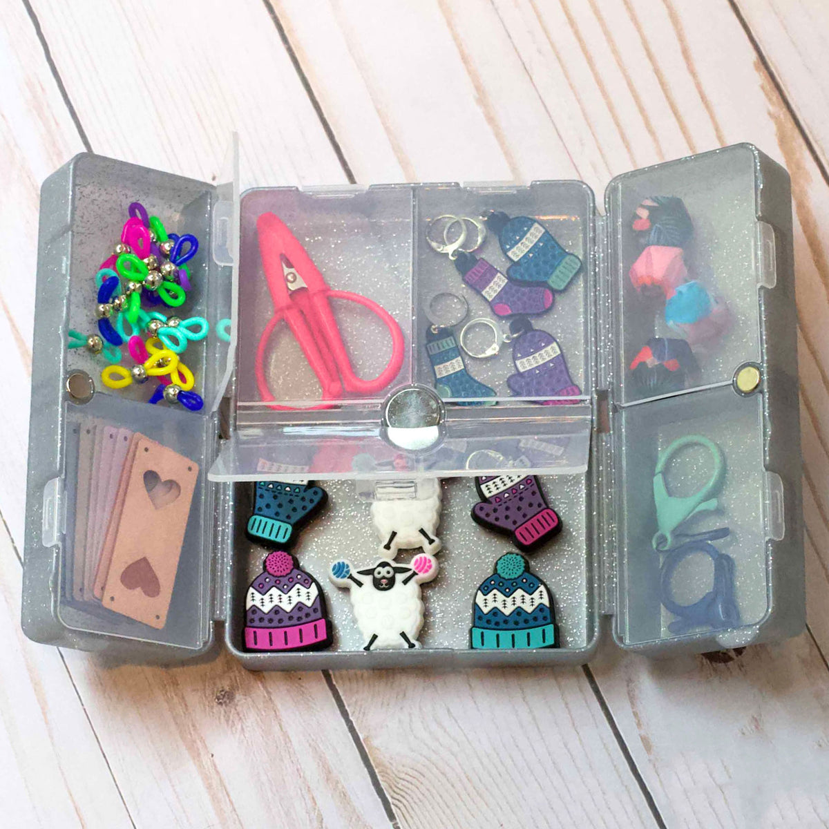 Fox & Pine Stitches Notion Nooks - Glitter Silver - Zoom Image
