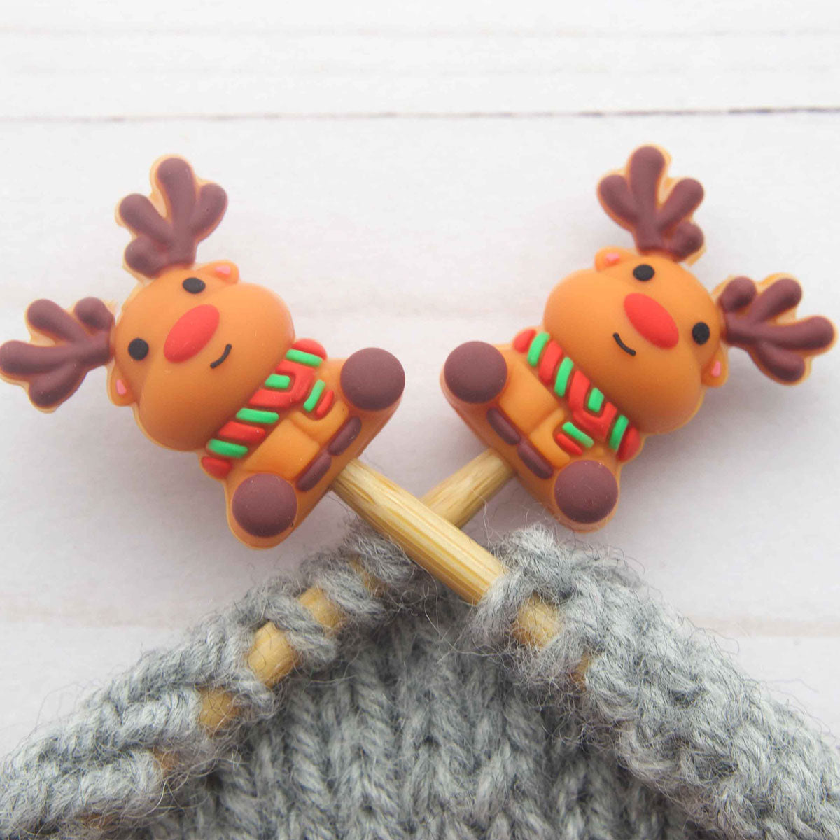 Fox & Pine Stitches Stitch Stoppers/  Point Protector - Little Reindeer - Extra Image
