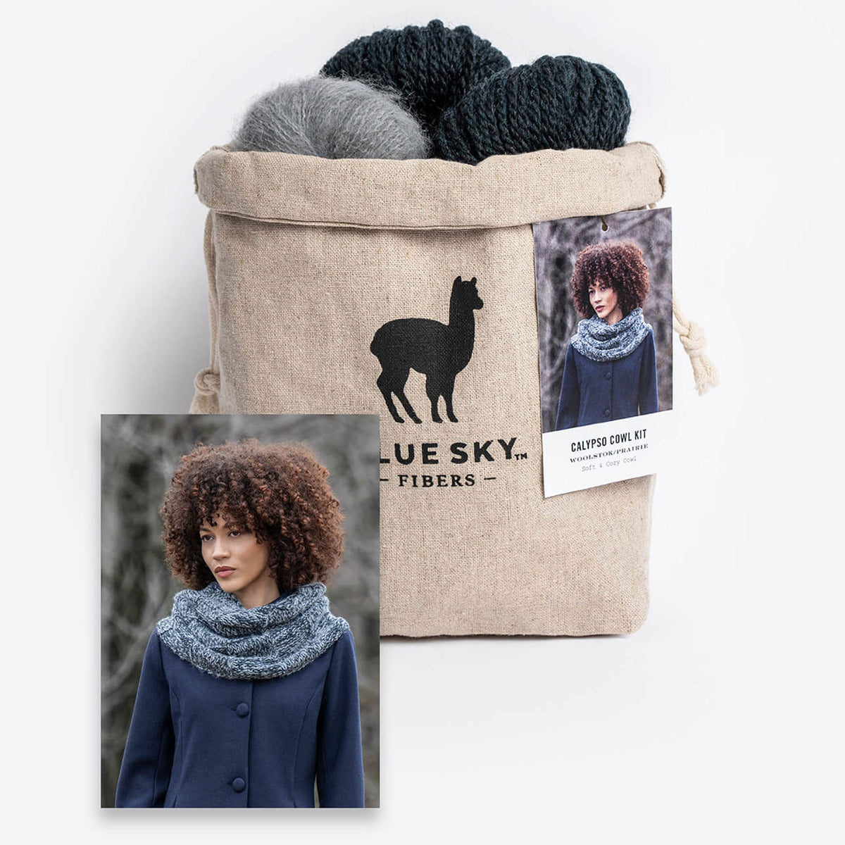 Blue Sky Fibers Kits - Calypso Cowl Kit - Zoom Image

