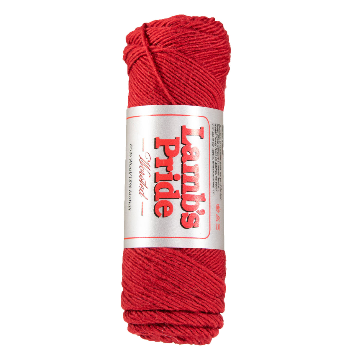 Brown Sheep Lamb's Pride Worsted Yarn - M080 Blue Blood Red - Zoom Image
