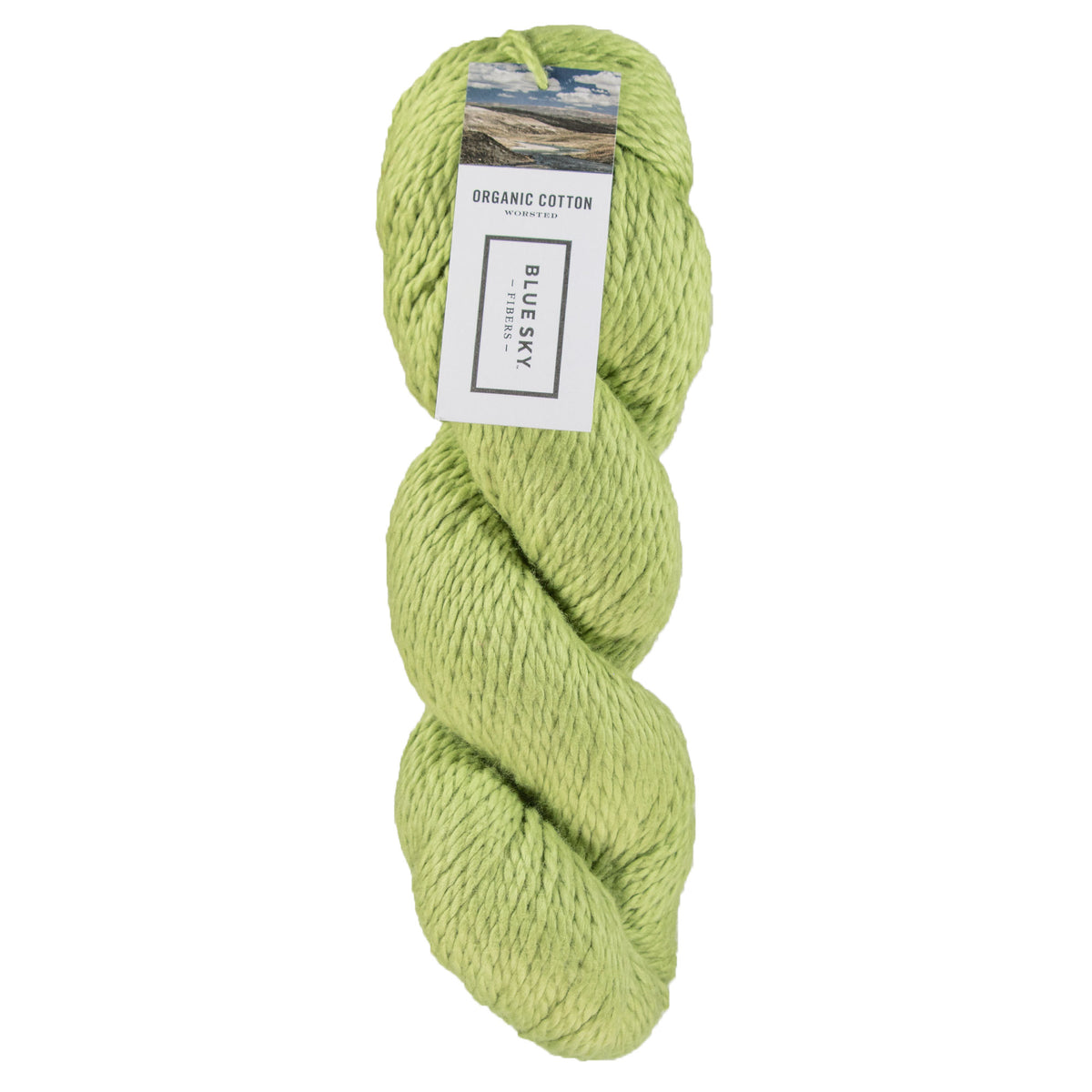 Blue Sky Fibers Organic Cotton Yarn - 639 - Wasabi - Zoom Image